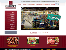 Tablet Screenshot of flignersmarket.com